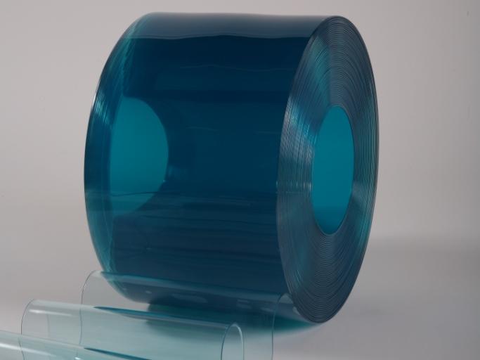 rideau à lanières en PVC transparent